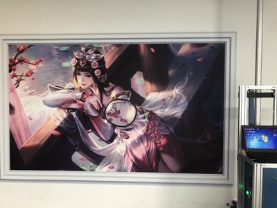 江榕3D墙体彩绘UV打印机 立体大型喷绘，打造户外内背景墙新标准