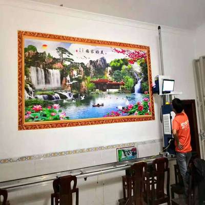 工厂直销墙体彩绘喷绘打印机与5D打印设备 重塑地坪工程的艺术与科技